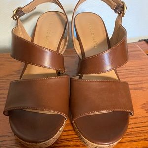 Franco Sarto dressy sandal, cork heel